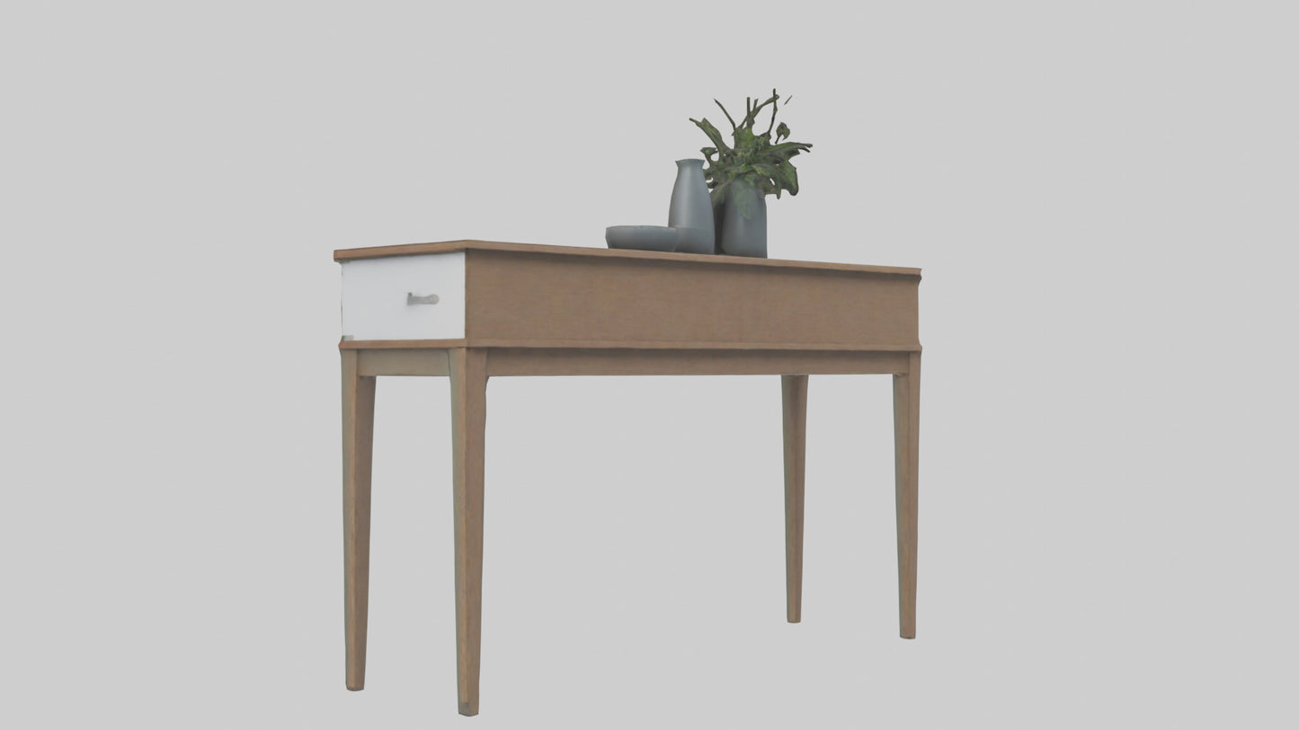 Hallway table model VR / AR / low-poly