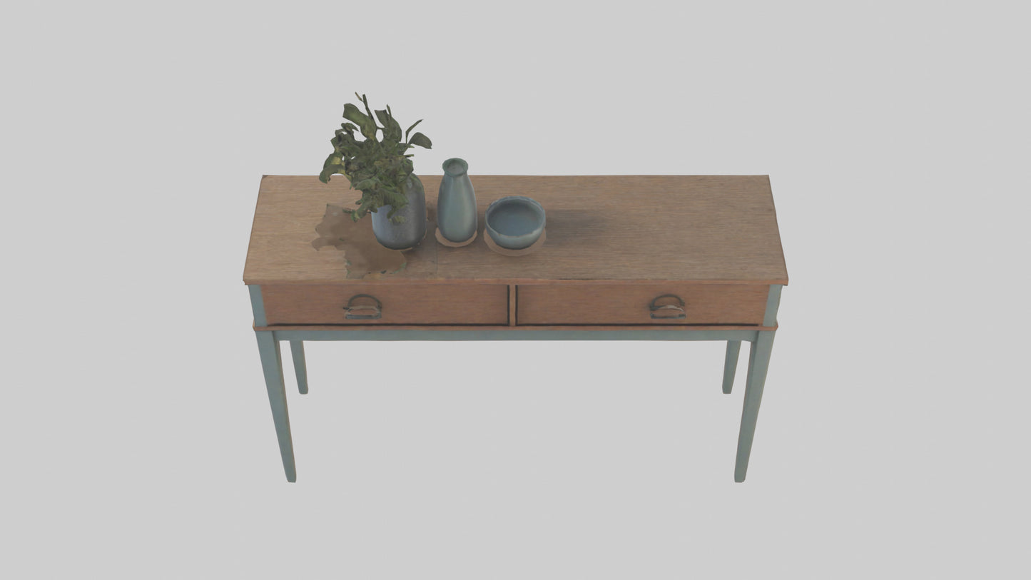 Hallway table model VR / AR / low-poly