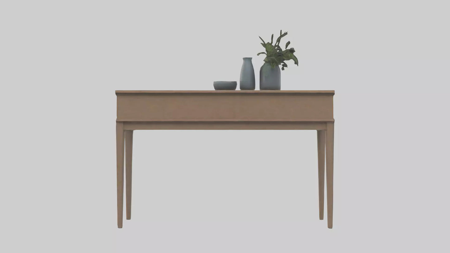 Hallway table model VR / AR / low-poly