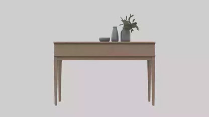 Hallway table model VR / AR / low-poly