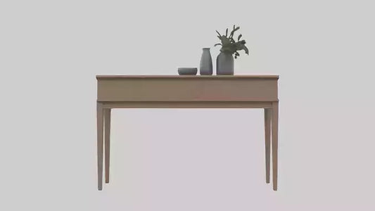 Hallway table model VR / AR / low-poly