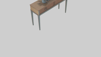 Hallway table model VR / AR / low-poly