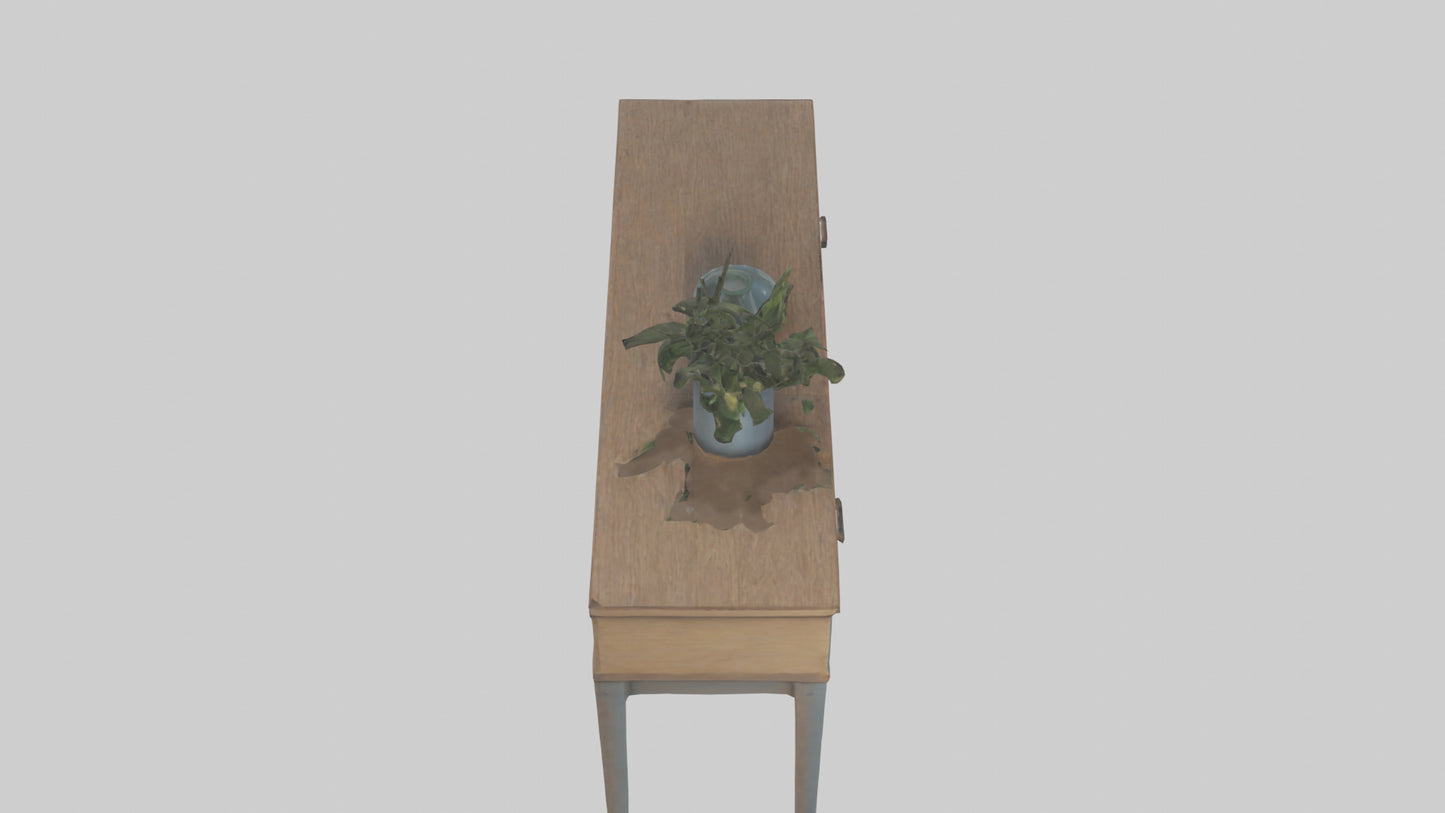 Hallway table model VR / AR / low-poly