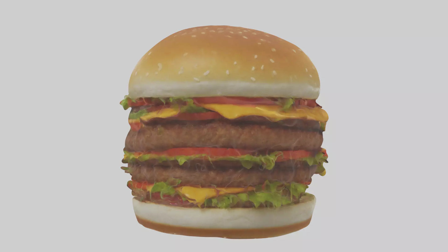 3D model Hamburger model VR / AR / low-poly