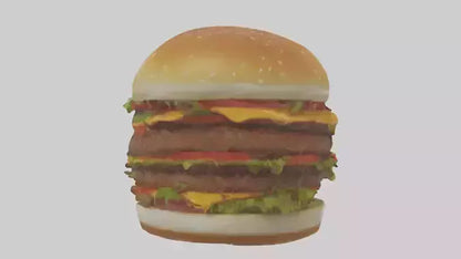 3D model Hamburger model VR / AR / low-poly