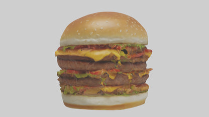 3D model Hamburger model VR / AR / low-poly