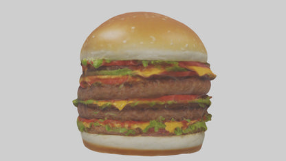 3D model Hamburger model VR / AR / low-poly