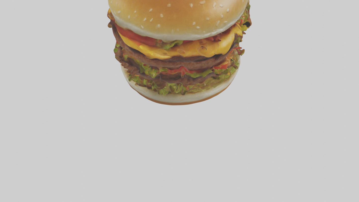 3D model Hamburger model VR / AR / low-poly