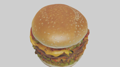 3D model Hamburger model VR / AR / low-poly