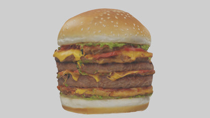 3D model Hamburger model VR / AR / low-poly