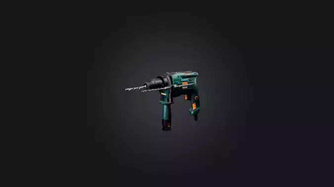 3D model Hammer Drill VR / AR / low-poly