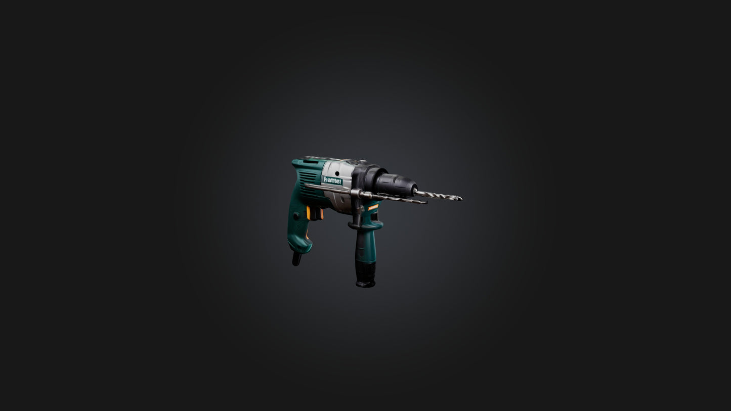 3D model Hammer Drill VR / AR / low-poly