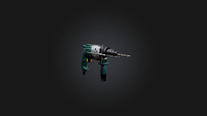 3D model Hammer Drill VR / AR / low-poly