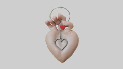 3D model Hand heart keychain model VR / AR / low-poly