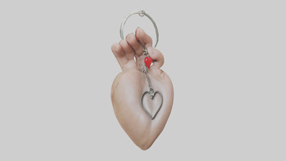3D model Hand heart keychain model VR / AR / low-poly