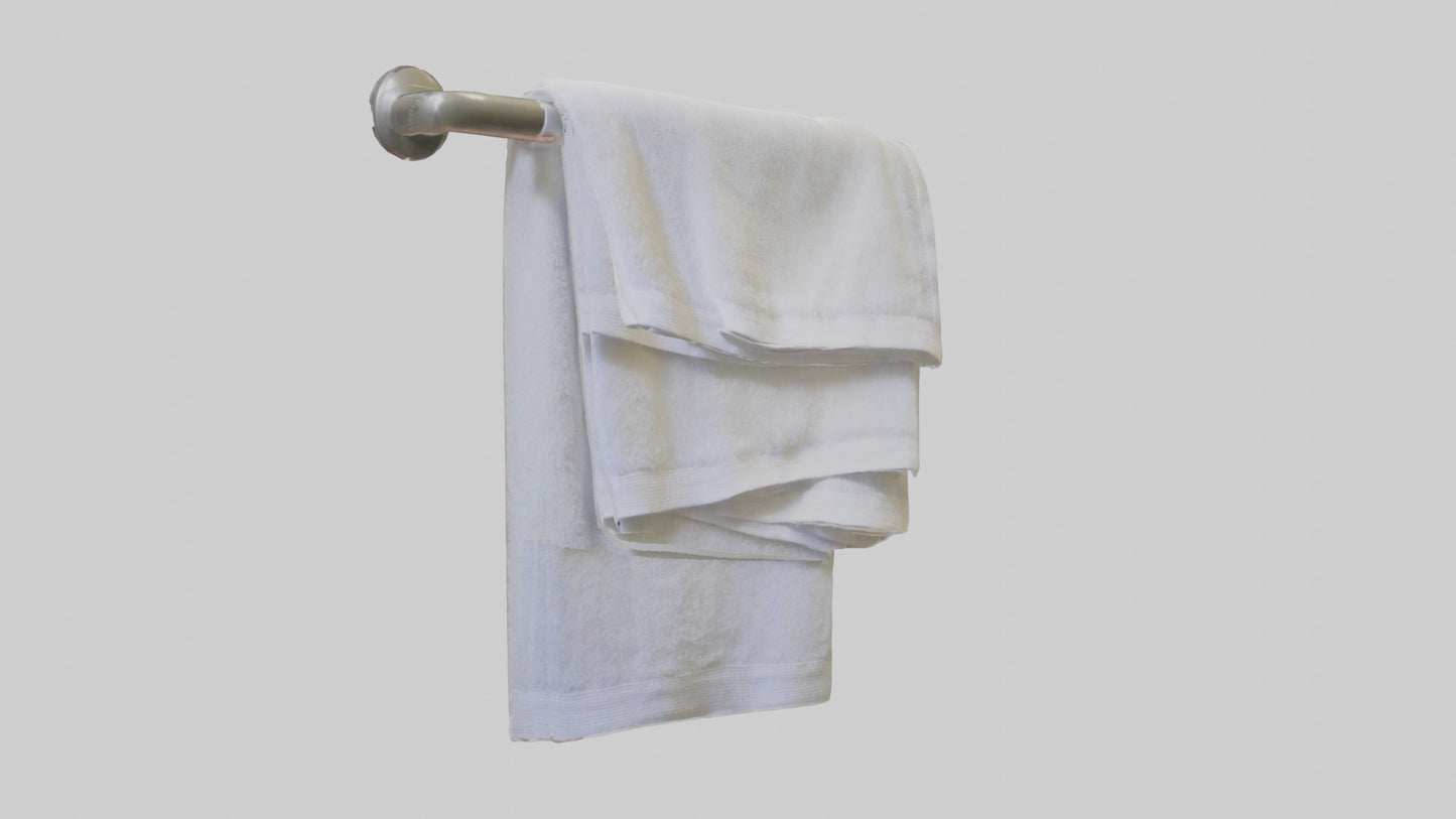 3D model Hand towel model VR / AR / low-poly