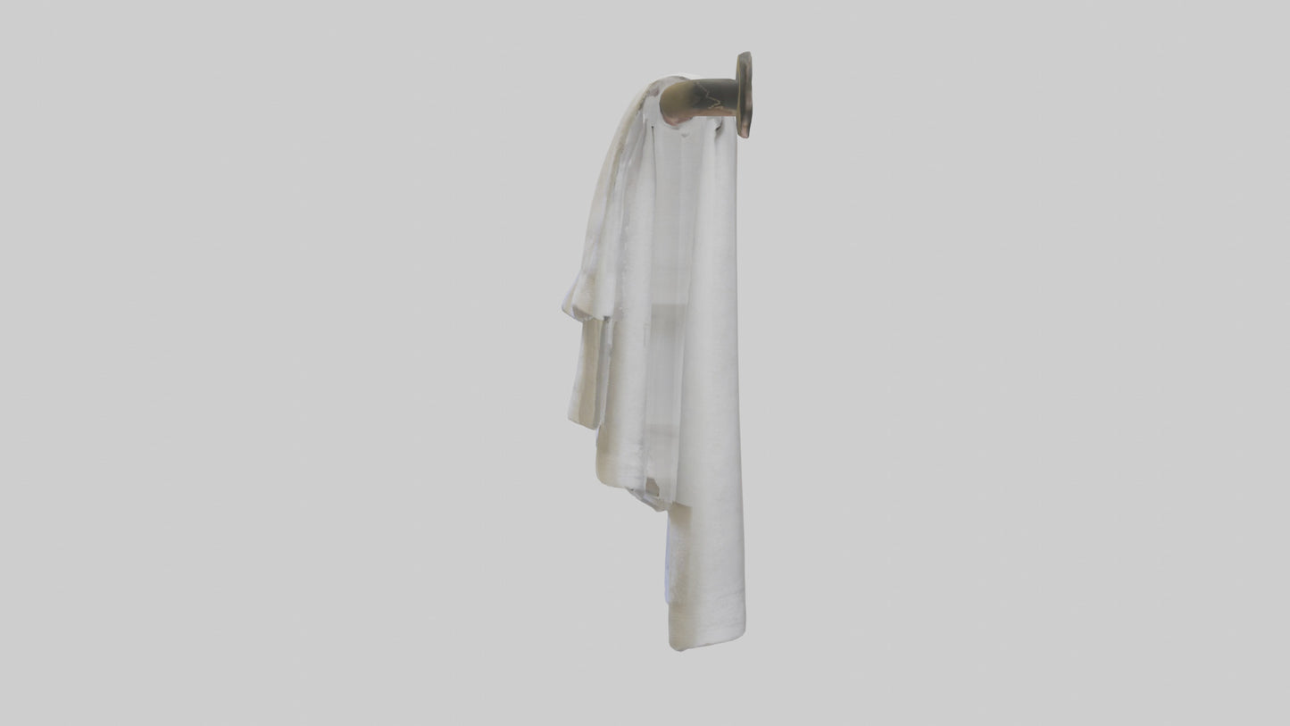 3D model Hand towel model VR / AR / low-poly