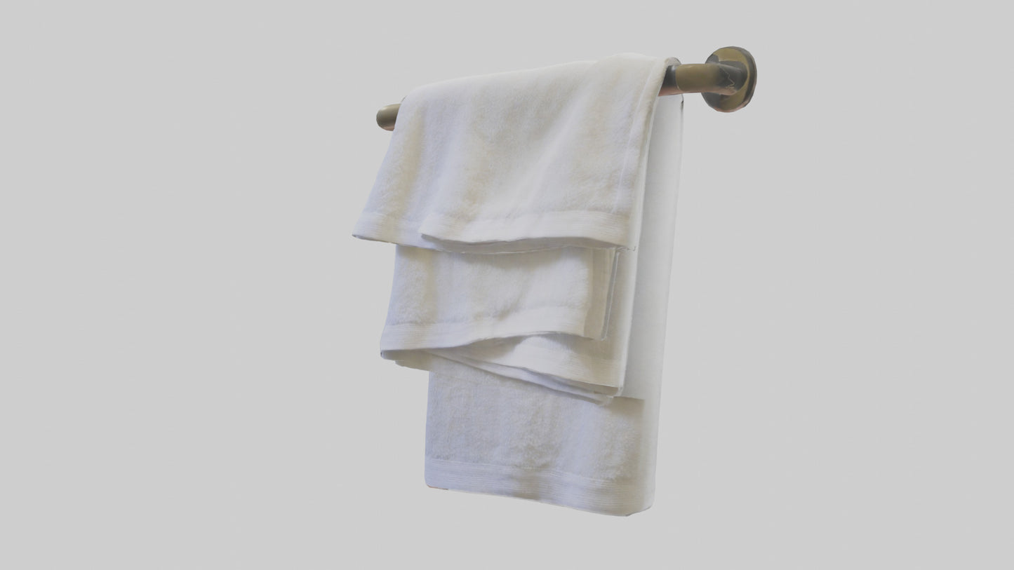 3D model Hand towel model VR / AR / low-poly