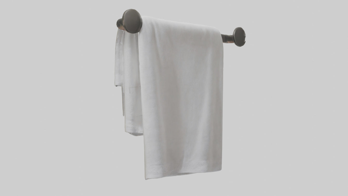 3D model Hand towel model VR / AR / low-poly