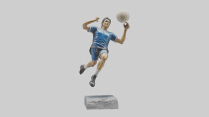 3D model Handball Player in Action statue model VR / AR / low-poly