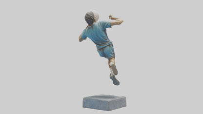 3D model Handball Player in Action statue model VR / AR / low-poly