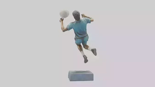 3D model Handball Player in Action statue model VR / AR / low-poly