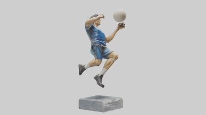 3D model Handball Player in Action statue model VR / AR / low-poly