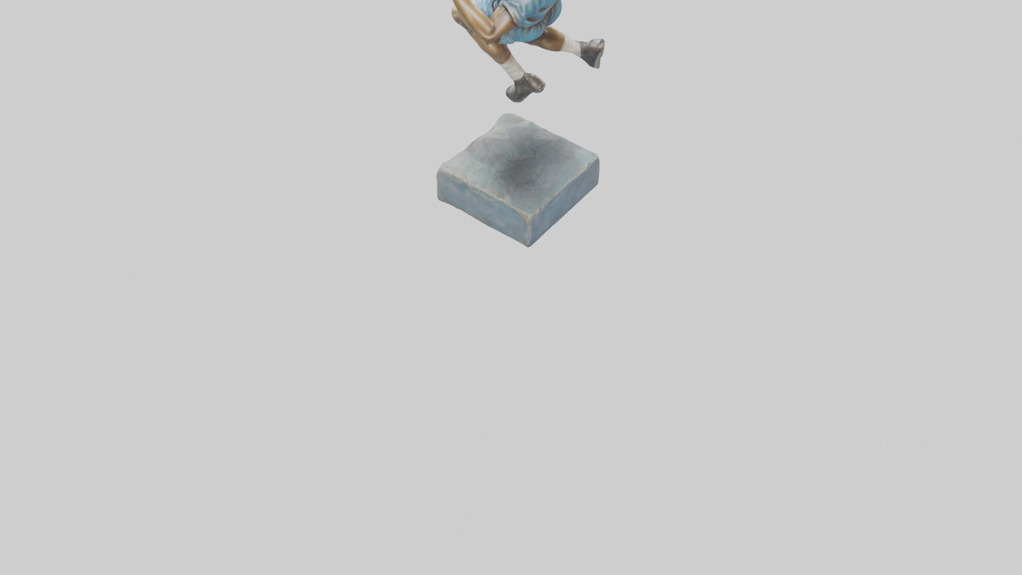 3D model Handball Player in Action statue model VR / AR / low-poly