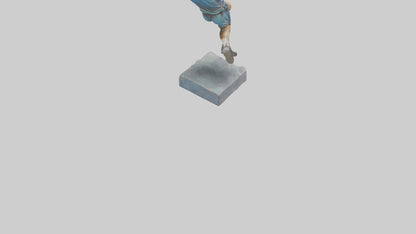 3D model Handball Player in Action statue model VR / AR / low-poly