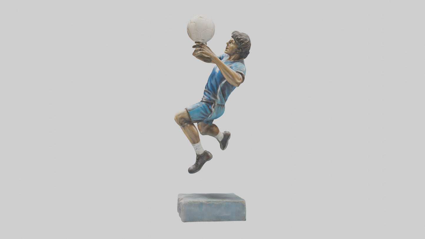 3D model Handball Player in Action statue model VR / AR / low-poly