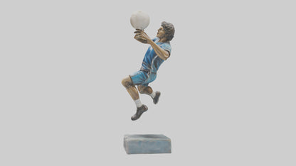 3D model Handball Player in Action statue model VR / AR / low-poly