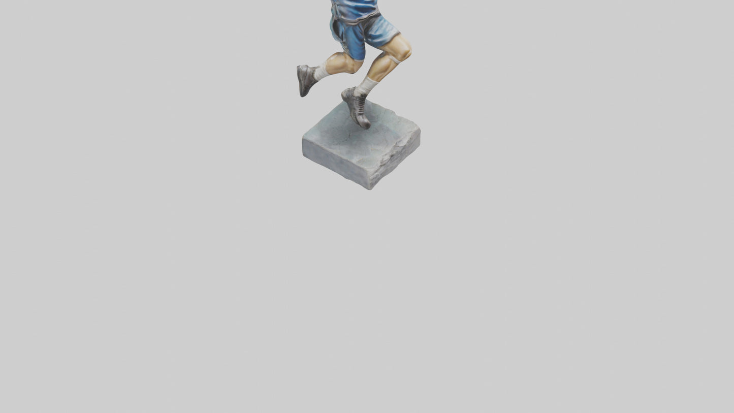 3D model Handball Player in Action statue model VR / AR / low-poly