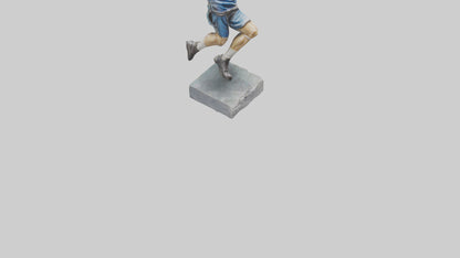 3D model Handball Player in Action statue model VR / AR / low-poly