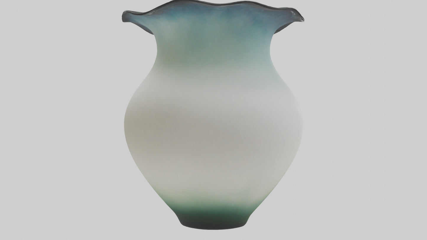 3D model Handblown glass vase model VR / AR / low-poly