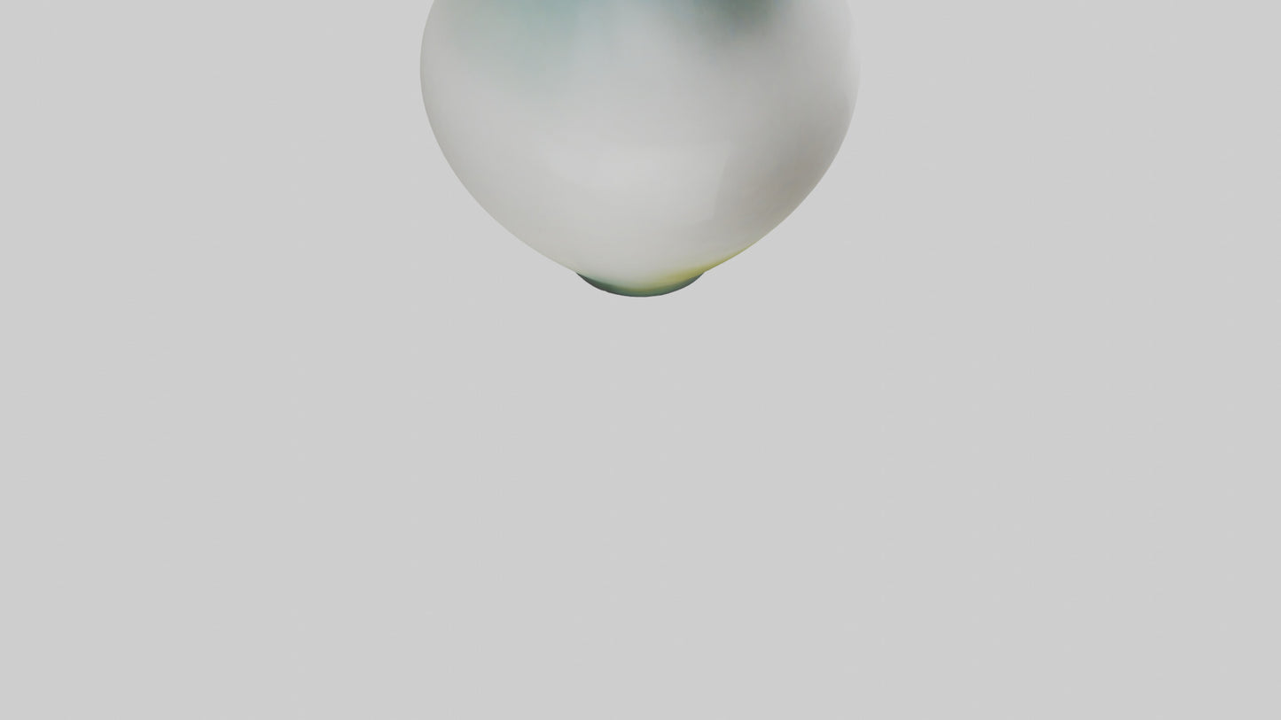 3D model Handblown glass vase model VR / AR / low-poly