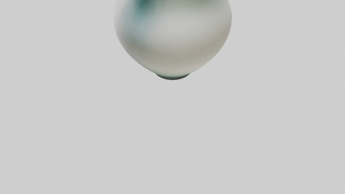 3D model Handblown glass vase model VR / AR / low-poly