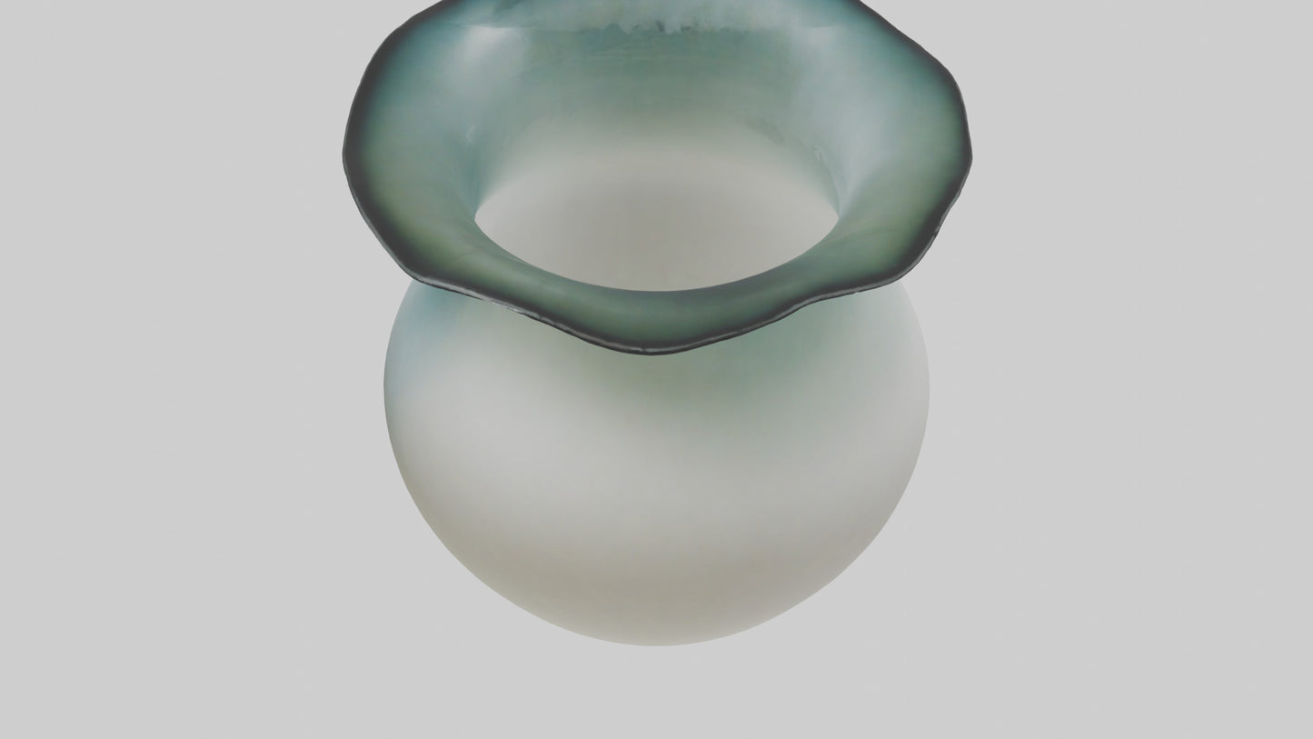 3D model Handblown glass vase model VR / AR / low-poly