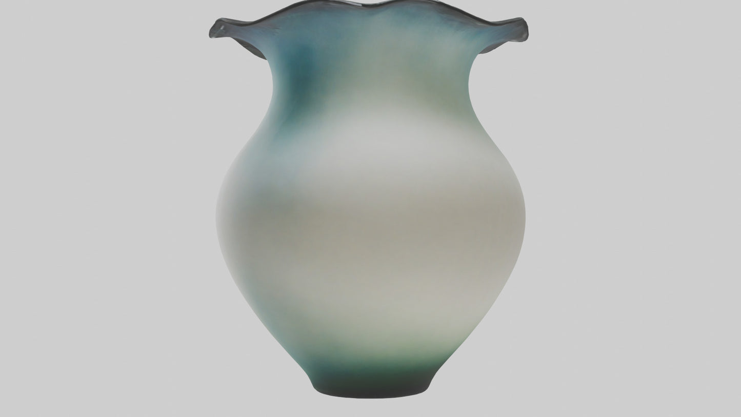3D model Handblown glass vase model VR / AR / low-poly