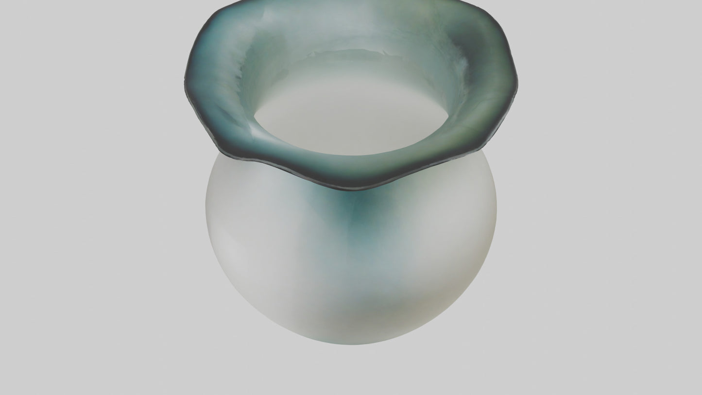 3D model Handblown glass vase model VR / AR / low-poly