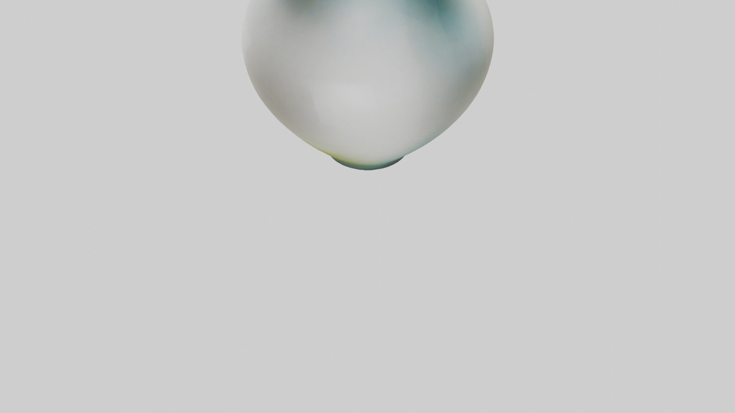 3D model Handblown glass vase model VR / AR / low-poly