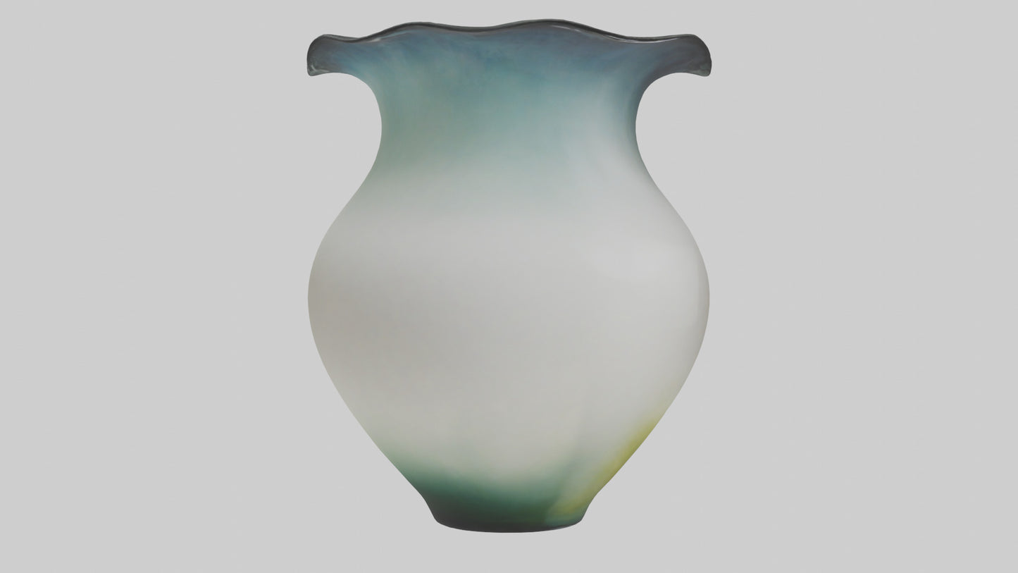 3D model Handblown glass vase model VR / AR / low-poly