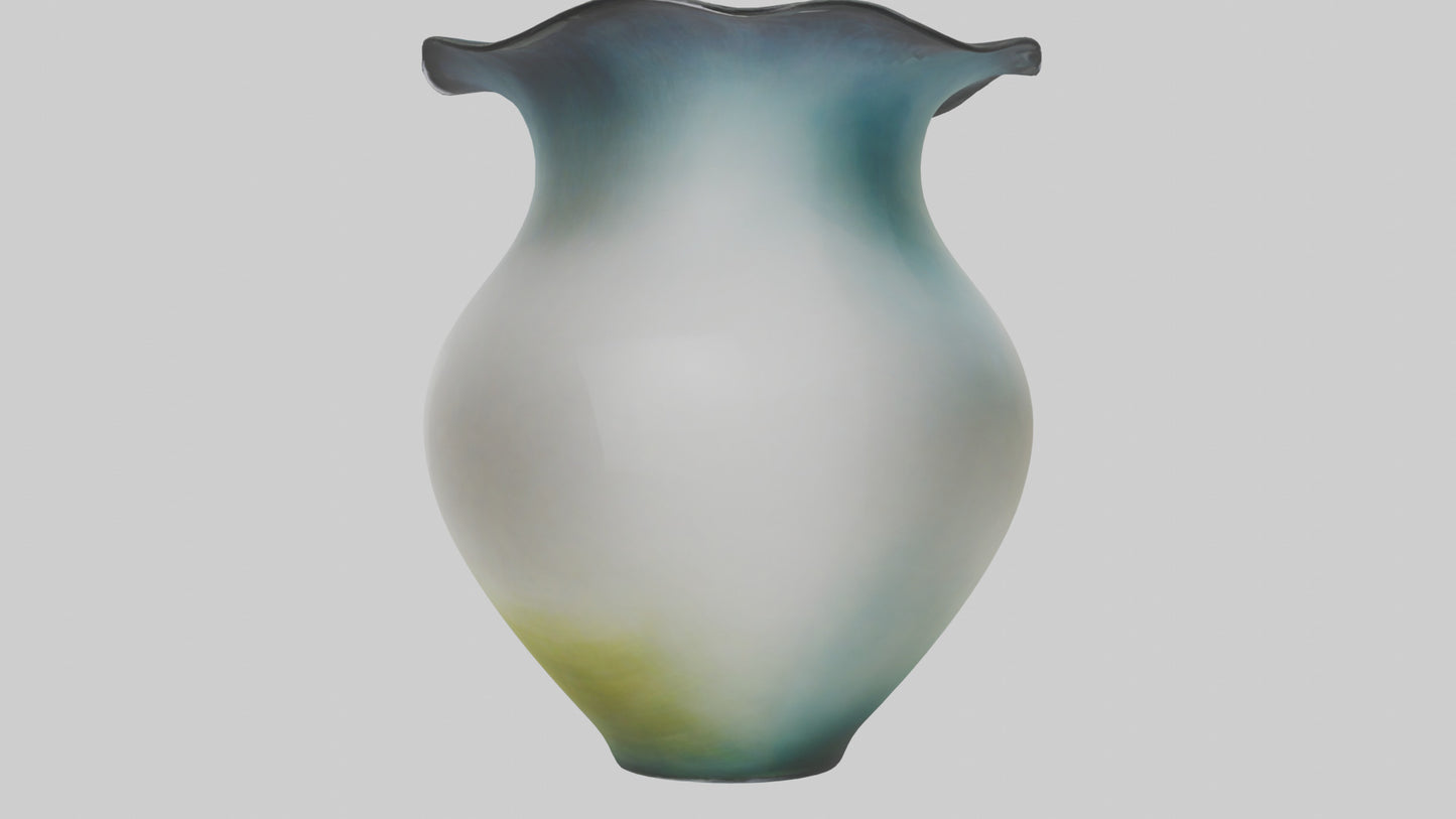 3D model Handblown glass vase model VR / AR / low-poly