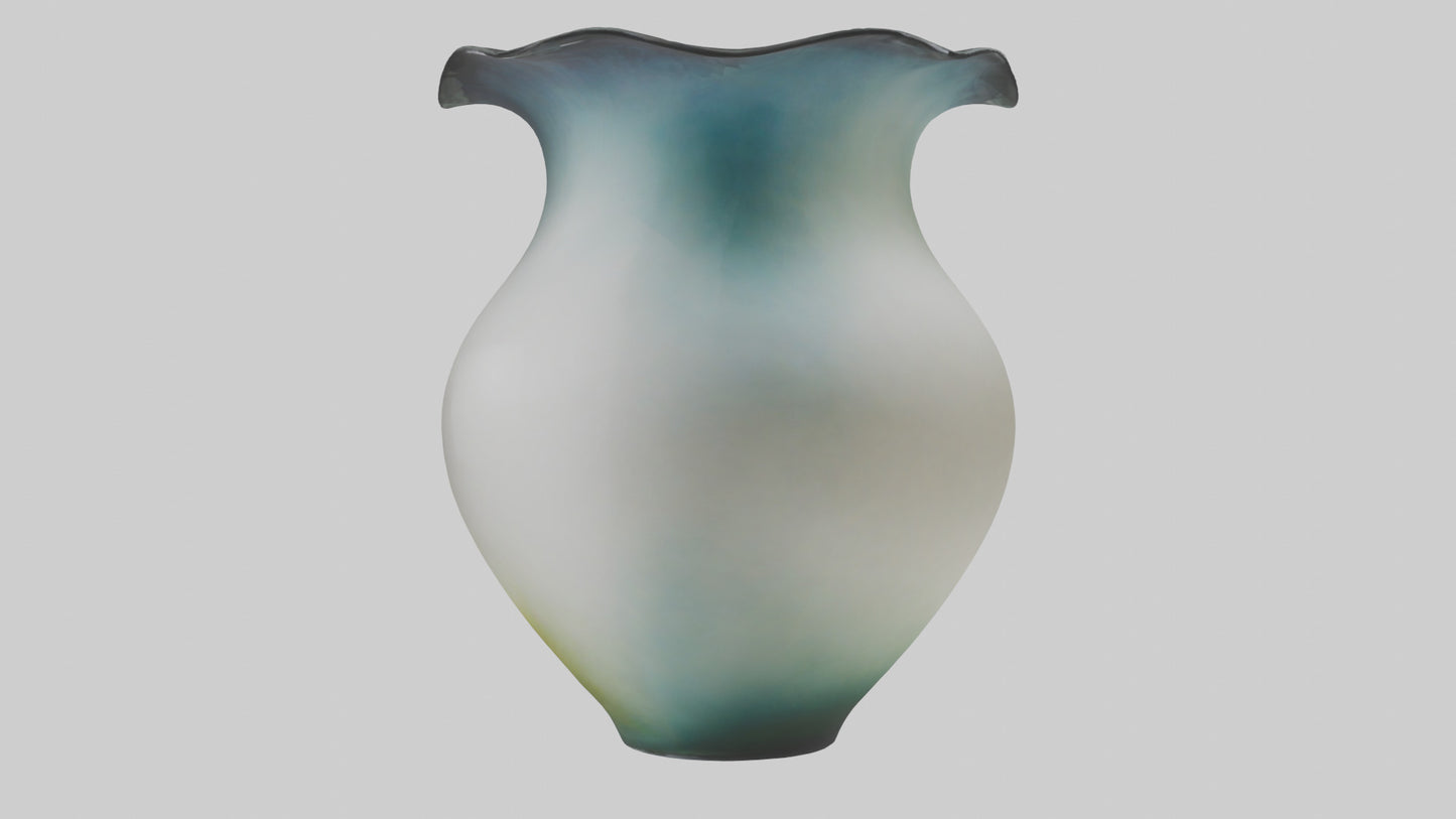 3D model Handblown glass vase model VR / AR / low-poly