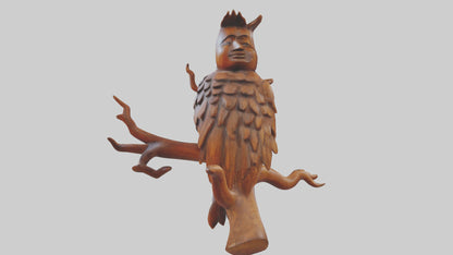 3D model Handcarved Wooden Art VR / AR / low-poly