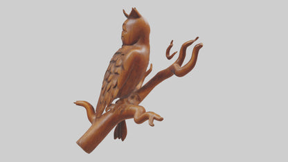 3D model Handcarved Wooden Art VR / AR / low-poly