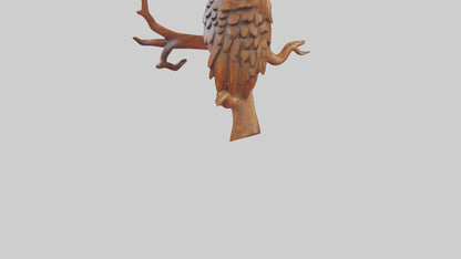 3D model Handcarved Wooden Art VR / AR / low-poly