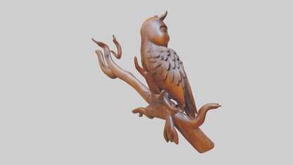 3D model Handcarved Wooden Art VR / AR / low-poly