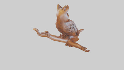 3D model Handcarved Wooden Art VR / AR / low-poly