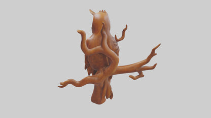 3D model Handcarved Wooden Art VR / AR / low-poly