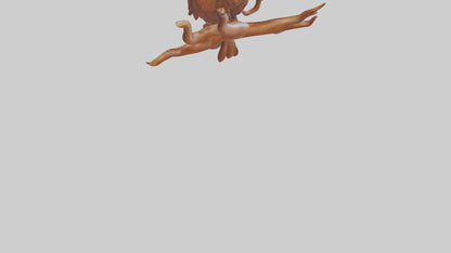 3D model Handcarved Wooden Art VR / AR / low-poly